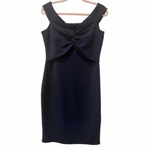 Quiz Womens Navy Cocktail Dress size EU 44 - US 10-12 stretch sleeveless